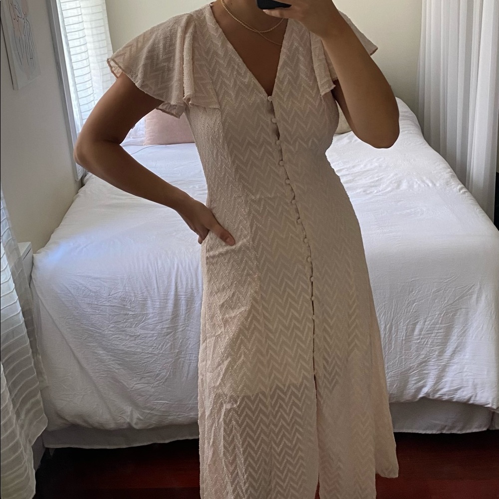 Light pink zara midi dress